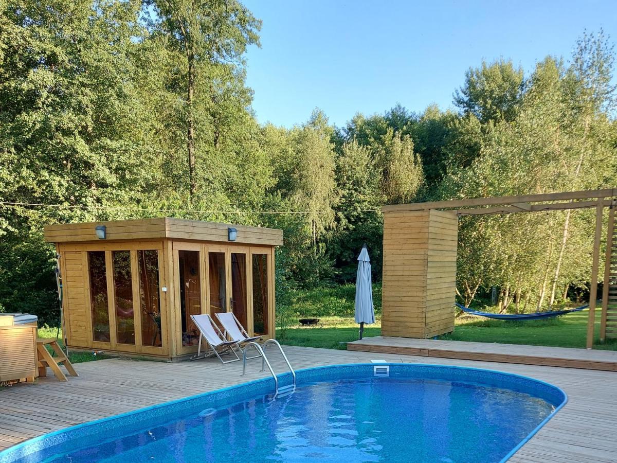Dom Przy Lesie Villa Wielgie Exterior foto